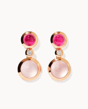 Tamara Comolli Bouton Blush Classic Ohrschmuck (Ohrring Ohrstecker) E.Bou.2.Blu.Cl.rg
