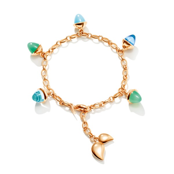 Tamara Comolli Mikado Flamenco Charm Lagoon Armband B.MFL.Ch.Lag.rg